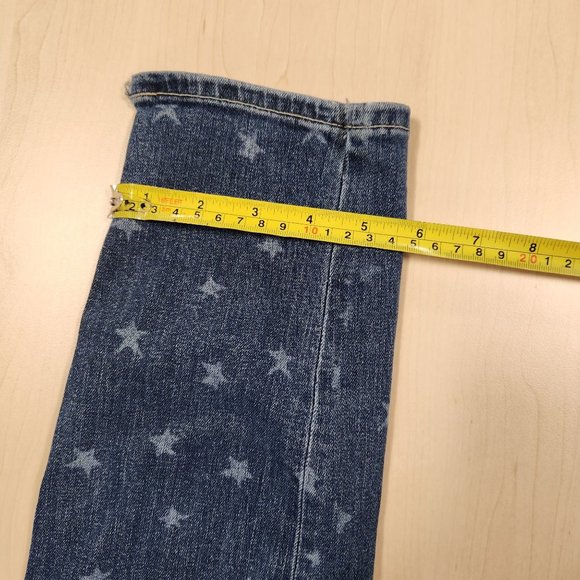 H&M HM Jeans Womens size 29 stars print LOGG good condition - Picture 8 of 11